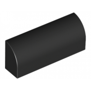 steen 1x4x1 1/3 gebogen bovenkant black